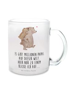 Кружка Папа Медведь с надписью на прозрачном фоне Mr. & Mrs. Panda