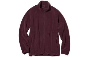 UNIQLO Бархатная куртка унисекс бордового цвета, Burgundy-19