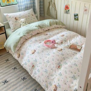 LUOLAI HOME Комплект постельного белья на 1,5-спальную кровать, 4 предмета, пододеяльник 200×230 см