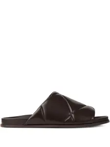 Стеганые сандалии JIMMY CHOO, коричневый