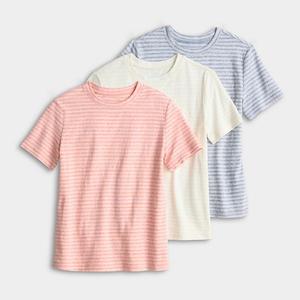 Футболка для мальчиков 4-12 лет, 3 шт Jumping Beans, Stripe Tee Pack Coral