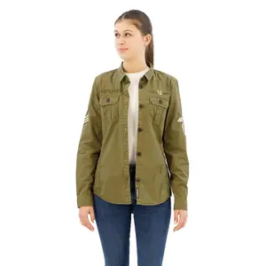 Верхняя рубашка Superdry Military, коричневый