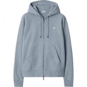 Худи Knight Stamp Cotton Zip up Burberry, светло-голубой