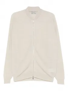 Кардиган на молнии спереди John Smedley, нейтральный