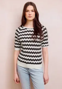 Футболка с принтом gemusterter Street One Studio, Weiß