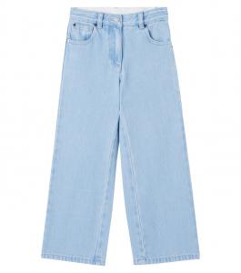 Цветочные джинсы Stella McCartney Kids, Azure Blue