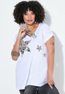Футболка Angel of Style KOMFORT FIT PAILLETTEN-STERNEN, Snow White/White