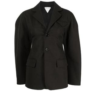 Деловой пиджак женский черный Bottega Veneta