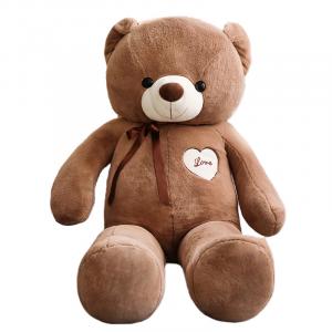 Плюшевая кукла Ribbon Bear высота 60см/80см/100см/120см/140см Julebaby, Coffee