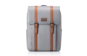 Samsonite Синтетический кожаный рюкзак из микрофибры унисекс черно-серый