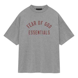 Футболка Fear of God Essentials Jersey Crewneck Tee 'Dark Heather', серый