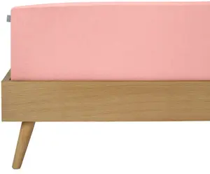 Простыня Schiesser "Джесси из 100% хлопка", для матрасов высотой до 22 см, СДЕЛАНО В ЗЕЛЕНОМ цвете от OEKO-TEX 180х200 см, 1 шт., розовый