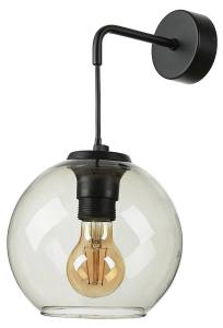 Настенный светильник Licht-Erlebnisse VINCENTE, черный - серый - стекло - металл - 18 x 33 x 22 см