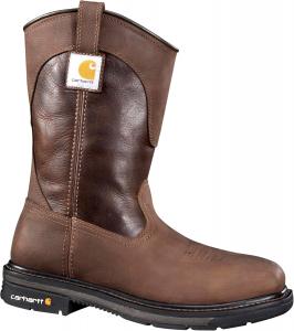 Carhartt мужские рабочие ботинки с защитным носком Wellington Square, 11 дюймов, кожа, CMP1258, Brown/Dark Brown