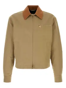 Хлопковая куртка с нагрудным карманом Versace