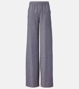 Широкие брюки средней посадки Vince, Mid Indigo