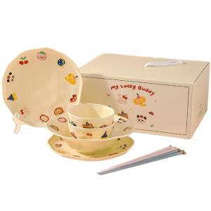 Наборы посуды KAWASIMAYA, Cute Pet Design Party For Two Seven-Piece Set