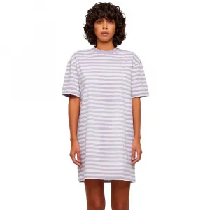 Платье Urban Classics Oversized Striped short sleeve short, белый