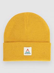 Шапка Passenger Core Recycled Low-Top Beanie, mustard yellow