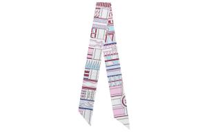 Шёлковый платок женский розово-красный/небесно-голубой/бордовый HERMES