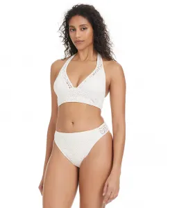 Женские бикини-топ и плавки с лифом-халтером «Богиня» в стиле «Вязание крючком» Bar III, коричневый/бежевый