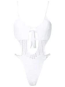 Купальник с вырезами Amir Slama, белый