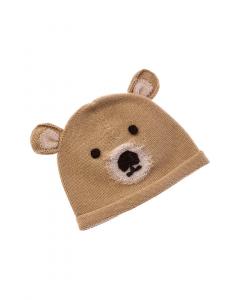 Вязаная шерстяная шапка Burberry Bear Burberry, коричневый