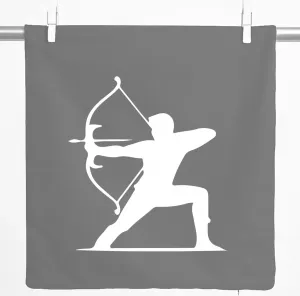 Декоративная наволочка Huuraa с силуэтом лучника, подарок, 40x40 см, серо-стальной хлопок, украшение для стрельбы из лука Hellweg Druckerei