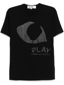 Comme Des Garçons Play футболка с принтом, черный