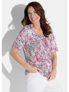 Рубашка белого / розового / черного / с цветочным принтом GOLDNER
