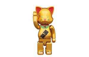 Золотая кошка Nyabrick BE@RBRICK