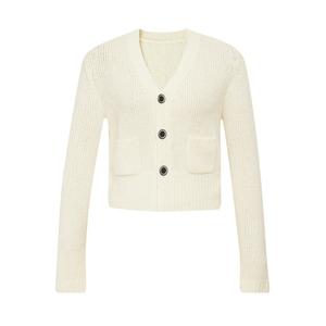 Карманный вязаный кардиган Deep Breath короткий, коричневый