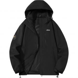 Jeep Ветрозащитная термо куртка унисекс, Pure Black[Single Clip]