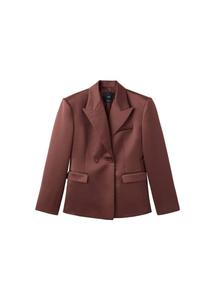 Блейзер MANGO Gilda, коричневый
