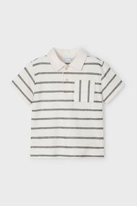 Хлопковая детская поло Mayoral, бежевый