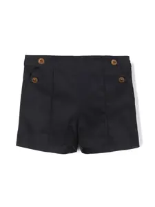 Шорты с завышенной талией Versace Kids, синий