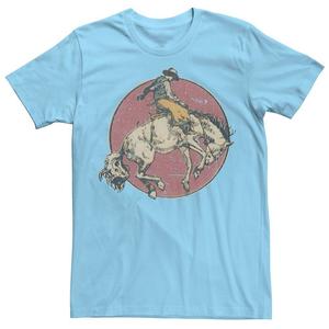 Мужская футболка Cowboy Horse Rodeo Circle с рисунком и рисунком Generic, цвет Light Blue