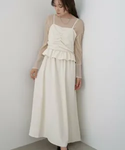 Платье с оборками спереди