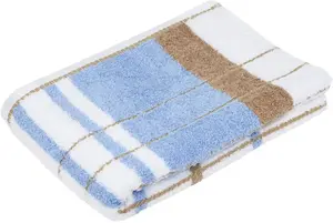 Полотенце для душа Gözze "Берлинские полосы", (1 шт.) 70х140 см (1 шт.), синий/бежевый