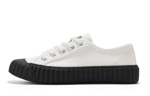 Кеды унисекс с низким верхом черного/белого цвета Feiyue