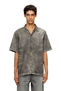 Мужская джинсовая рубашка с коротким рукавом D-NABIL-S5