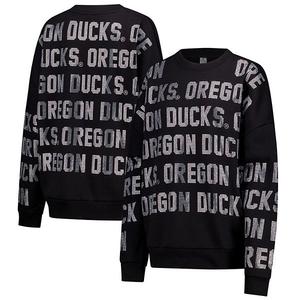 Женский черный свитшот oversized Nebraska Huskers Hype Era Gameday Couture