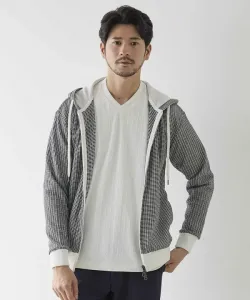 Вязаная жаккардовая толстовка на молнии Union Station, цвет White