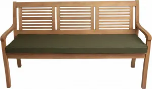 Подушка для скамейки 180×60×7 см зеленая - подушка для сиденья садовой скамейки со съемным чехлом, удобная обивка для использования на улице и террасе Setgarden