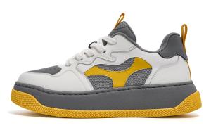 Кроссовки для скейтбординга мужские низкие бело-серые C°BANNER