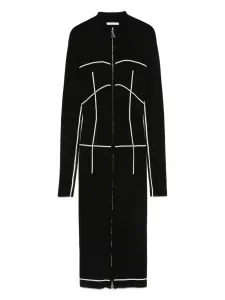 Платье на молнии с контрастной отделкой Patrizia Pepe, черный