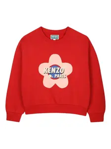 Свитшот с графическим принтом Kenzo Kids, красный