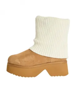 Ботильоны на платформе Colors Of California, коричневый