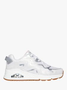 Детские кроссовки Street Uno Gen1 Wavy Shimmer Skechers, White/Silver