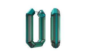 Swarovski Люминесцентные серьги Women's Green